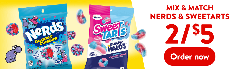Nerds & Sweetarts 2 for $6