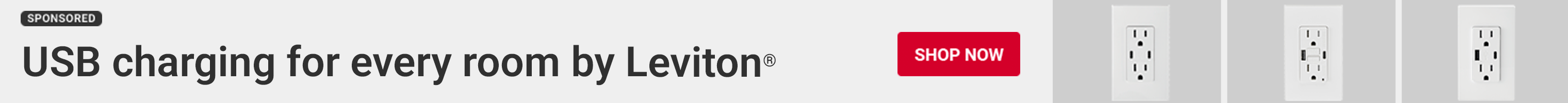 Advertisement for Leviton