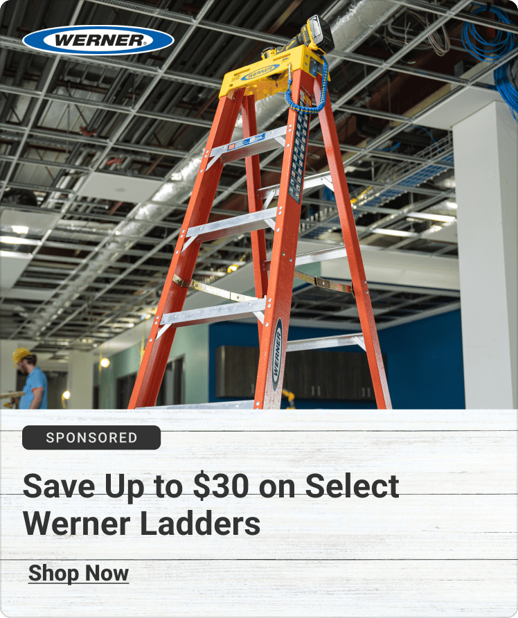 Werner 24 Inch Portable Fiberglass Work Stand - 300 Lb Capacity, 30 Inch Wide Platform