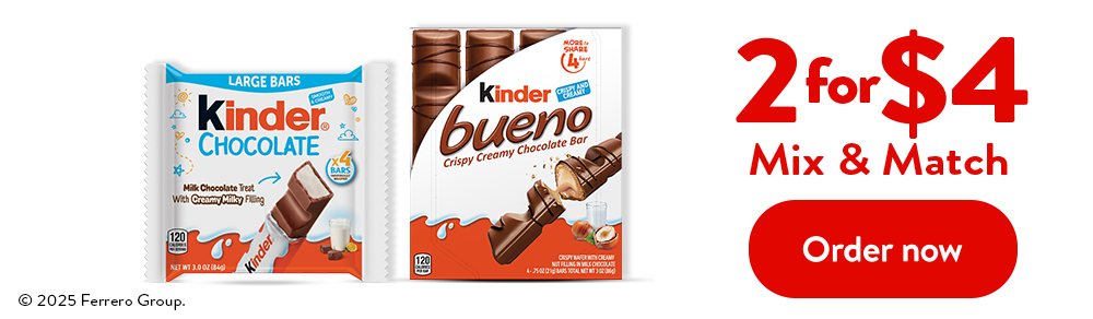Kinder Bueno 2/$4