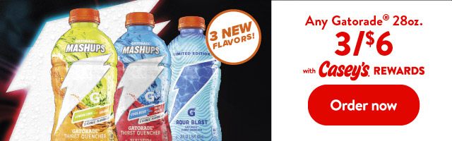 Gatorade Mashups 3 for $6 with Rewards