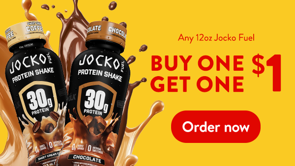 Any 12oz Jocko Fuel Buy One Get One $1. Order now