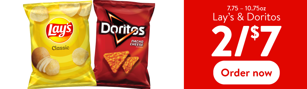 Lay's & Doritos 2/$7