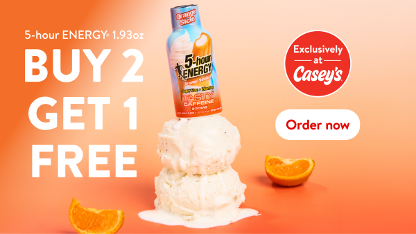 5 hour energy 1.93oz Buy two get one free. Order now