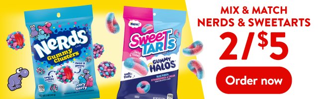 Nerds & Sweetarts 2 for $6