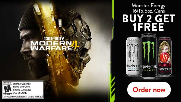 Monster Energy 16/15.5oz cans buy 2 get 1 free. order now