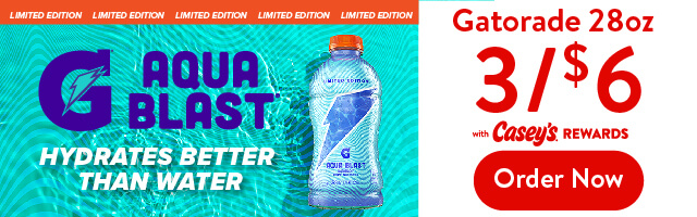Gatorade Aqua Blast 3 for $6