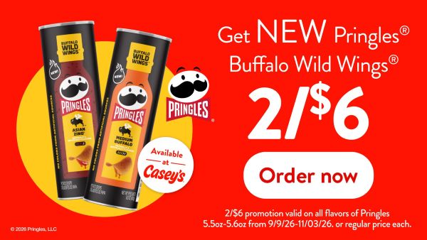 Get NEW Pringles Buffalo Wild Wings 2/$6. Order now