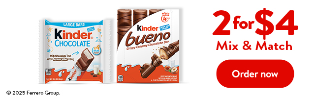 Kinder Bueno 2/$4