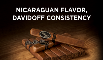 Advertisement for Davidoff: NICARAGUAN FLAVOR, DAVIDOFF CONSISTENCY