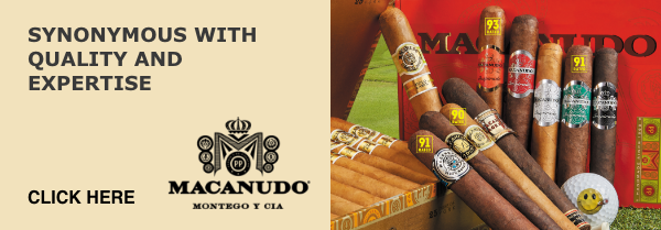 Macanudo Montego Y Cia cigars logo. Synonymous with quality and expertise. Shop now