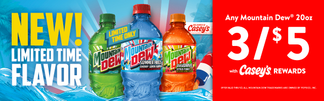 Mtn Dew 3 for $5