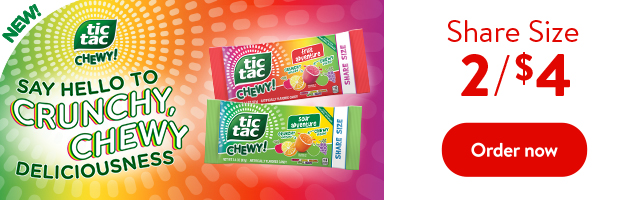 Tic Tac Chewy 2/$4